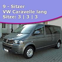 VW-Caravelle Autovermietung M&uuml;ller Chemnitz